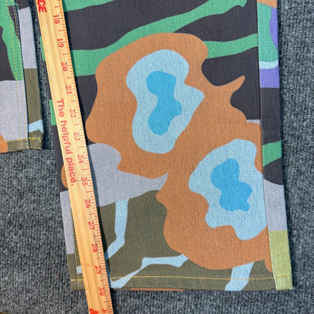 Lee x Ruohan Wang Rose Garden Print Wide Leg Jeans Light Wash Women 25x31 NWT - Picture 8 of 11